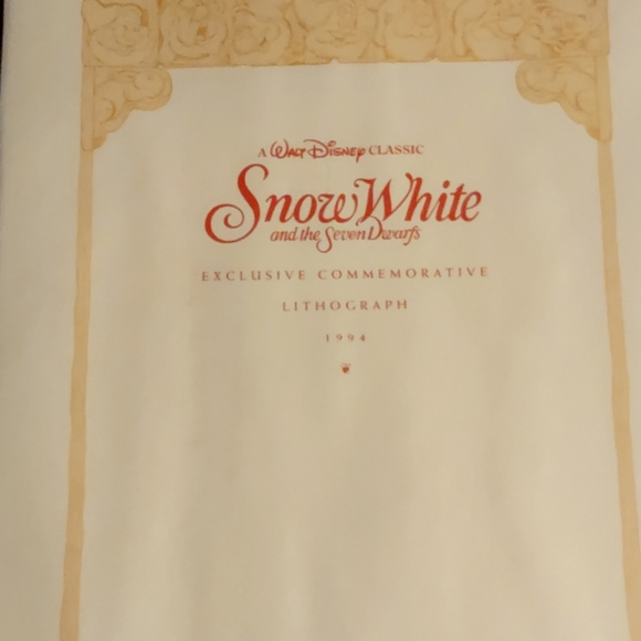 Snow White commemorative picture, 1994 - Picture 3 of 3